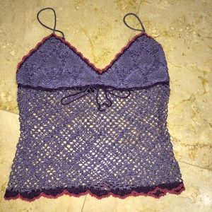 Betsey Johnson crochet top